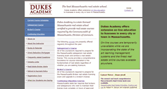 Desktop Screenshot of dukesacademy.com