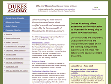 Tablet Screenshot of dukesacademy.com